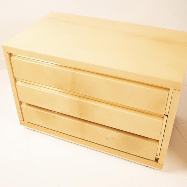 Pair of Vintage Parchment Nightstands by Aldo Tura, 1960s For Sale - Image 17 of 18