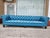 1960's Blue Chesterfield Sofa For Sale - Image 10 of 12