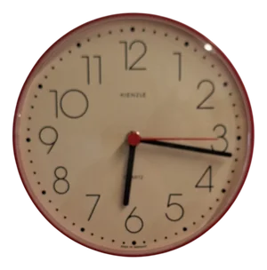 Vintage German Wall Clock with Red Plastic Case from Kienzle, 1970s