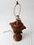Vintage Mediterranean Revival Amber Glass Table Lamp For Sale - Image 4 of 14
