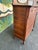 Antique Oak Tall Chest W Mirror For Sale - Image 15 of 16