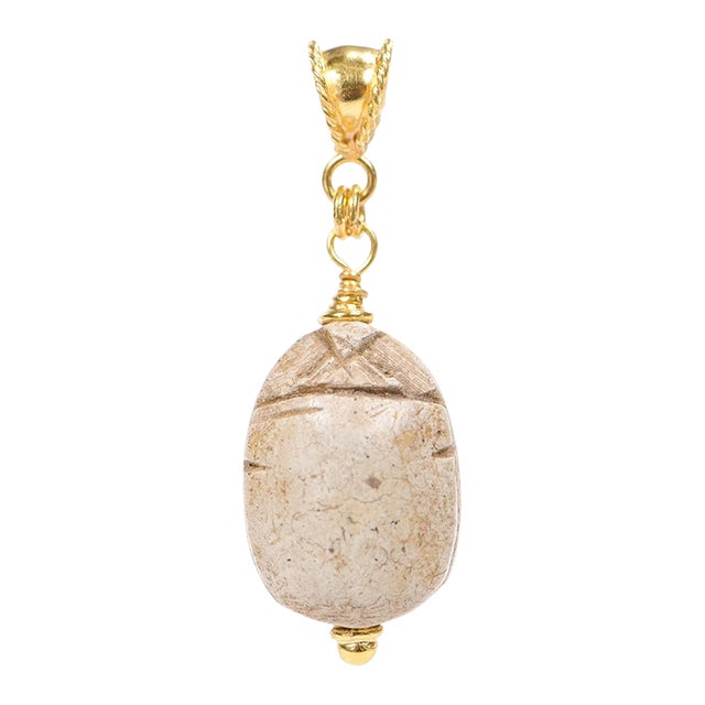 Egyptian Scarab Pendant For Sale