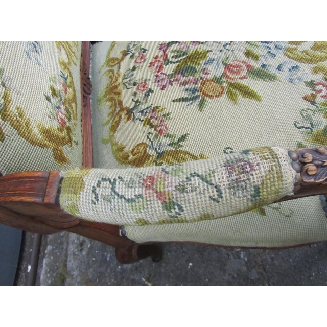 Antique Louis XV Armchair, 1700s For Sale - Image 4 of 14