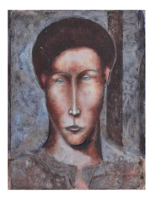 Sax Berlin Michelangelo's Apprentice: Contemporary figurative oil painting by Sax Berlin 2000