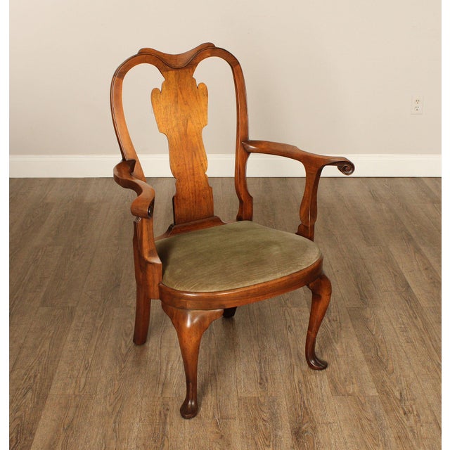 Saybolt Cleland Inc. Saybolt Cleland Queen Anne Style Set of Eight Mahogany Dining Chairs For Sale - Image 4 of 12