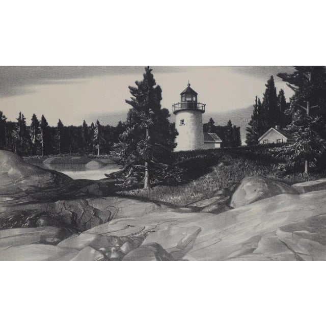 Stow Wengenroth "Inlet Light" Limited Edition Pencil Signed Lithograph c.1937 Rare pencil signed lithograph published in...