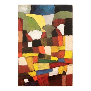 1989 After Paul Klee "Garden in Ph", Full-Color Print From France