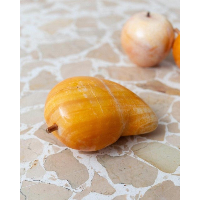 Vintage Yellow Alabaster Fruits, Italy, 1970s, Set of 5 For Sale - Image 6 of 11