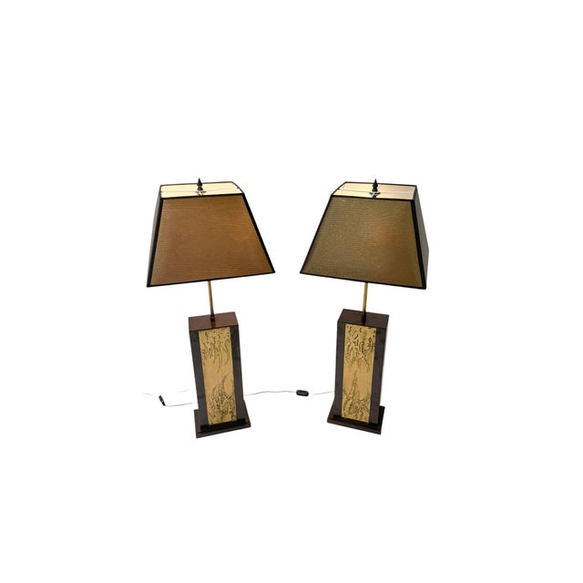 Hollywood Regency Table Lamps by Georges Mathias, Belgium, 1980s, Set of 2 For Sale - Image 6 of 11