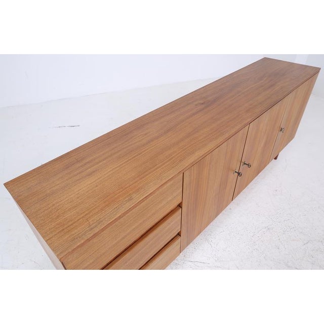 Wood Vintage Walnut Sideboard with Drawers and Compartments, 1960s For Sale - Image 7 of 11