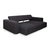 Andy Fabric Three-Seater Grey Anthracite Sofa with Manual Function from B&B Italia / C&B Italia For Sale - Image 4 of 16