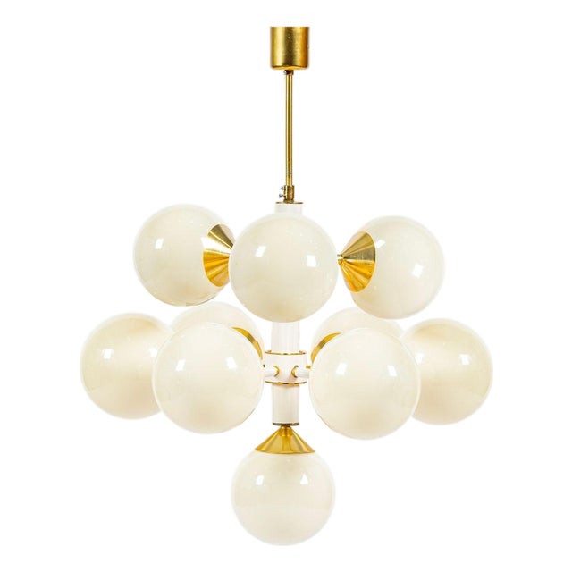 1970s Mid-Century Modern Sputnik Chandelier by Szarvasi, Hungary 3 Available For Sale