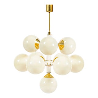 Mid-Century Modern Sputnik Chandelier by Szarvasi, Hungary 1970s For Sale
