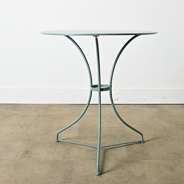 French 19th Century Metal Bistro Table in New Powdercoat For Sale In Baton Rouge - Image 6 of 10