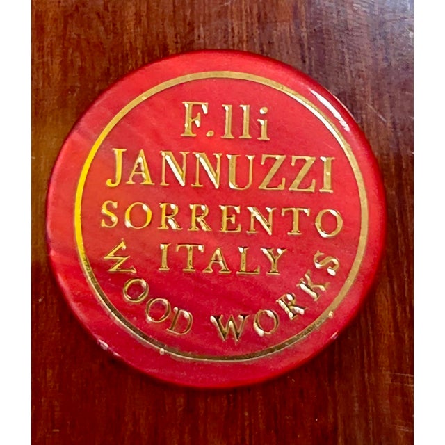 Vintage F.lli Jannuzzi Sorrento Italian Marquetry 5-in-1 Game Table Set With 4 Chairs For Sale - Image 18 of 18