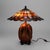 Early 20th Century Early 20th Century Arts & Crafts Leaded Stained Glass Table Lamp With Pottery Base For Sale - Image 5 of 13