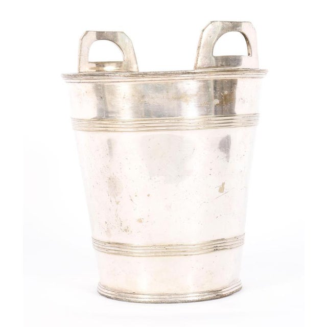 Antique Art Deco Silver-Plated Champagne Cooler attributed to Hutton Sheffield, 1920s For Sale - Image 6 of 14