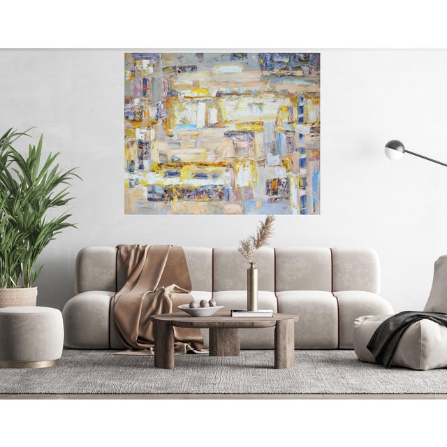 Gray Abstraction 12. Original Modern Hand Painting For Sale - Image 8 of 11