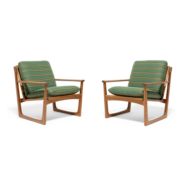 Pair of Danish Modern Cane Back Armchairs by Hans Olsen For Sale - Image 13 of 13