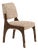 Arches II Dining Chair in Walnut and Chenille from Insidherland For Sale