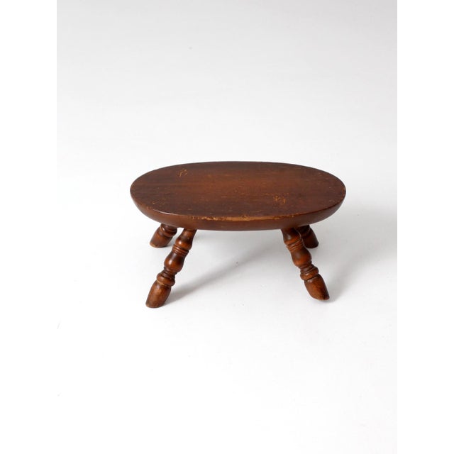 Vintage Early American Style Footstool For Sale - Image 6 of 13
