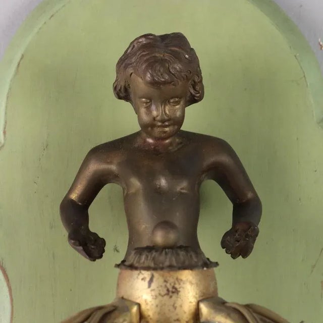 Italian Golden Metal Wall Lamp For Sale - Image 5 of 8