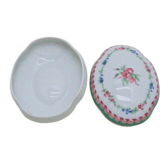 Ceramic Haviland Limoges Trinket Box For Sale - Image 7 of 8