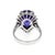 Tanzanite Diamond Ring 14k White Gold Pear Shape Stunning 8.72ct For Sale - Image 4 of 5