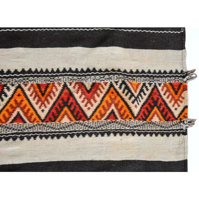 Mid 20th Century Vintage Mid Century Moroccan Kilim Runner For Sale - Image 5 of 12