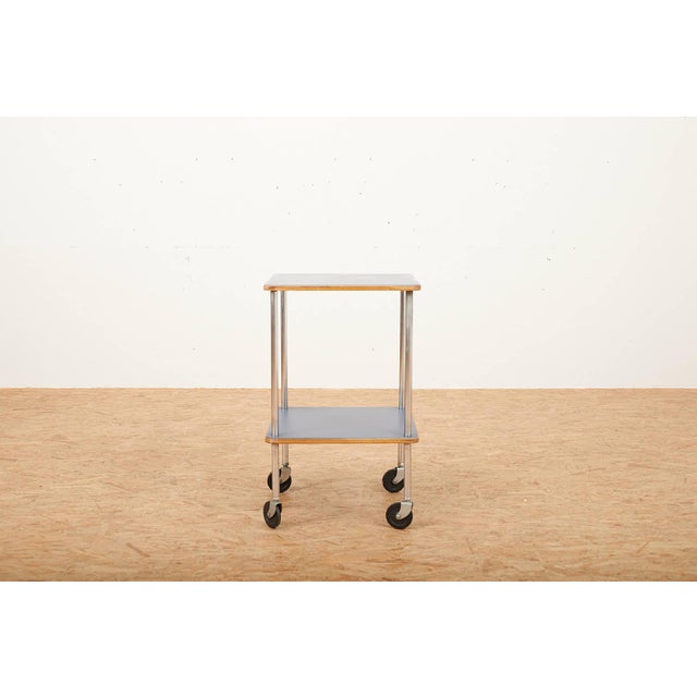 Side Table in Chrome-Plated Steel Tube Frame For Sale - Image 10 of 10