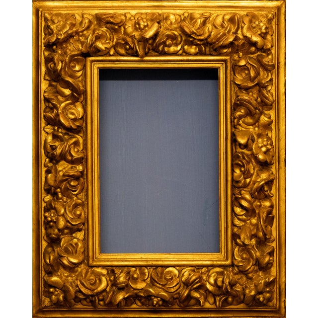 Early 18th Century Italian Carved and Gilded Frame, Central Italy, Late 17th Century For Sale - Image 5 of 8