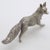 Metal Vintage Italian Handmade Genuine Silver Hunting Fox Figurine, 1960s For Sale - Image 7 of 13