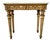 18th Century Italian Neoclassic Carved and Gilt Console Table with Sienna Marble Top. Table is rectangular in shape and...