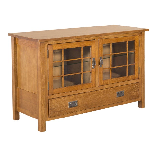 Mission Quarter Sawn Oak 48" Tv Stand For Sale