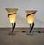 Large Jugendstil Floor Lamps with Stone Base and Italian Glass Shade from Roberto Galli, Set of 2 For Sale - Image 10 of 18