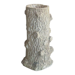 Faux Bois Garden Stone Bird Bath From England