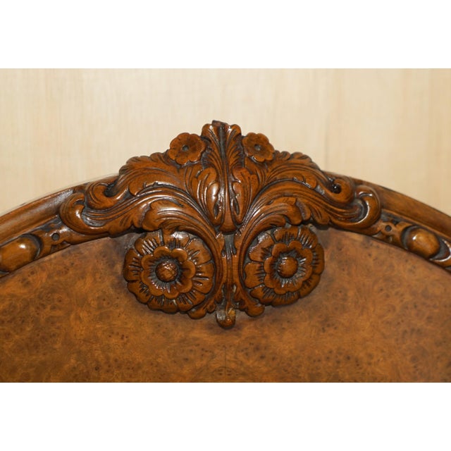 Burr Walnut Bed by Waring & Gillows for Harrods London, 1950s For Sale - Image 13 of 18