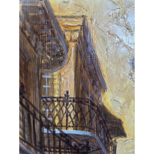 Mid-Century James McCaffery New Orleans Cityscape Oil Painting on Board For Sale - Image 4 of 10