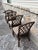 Set of 4 Vintage Diamond Lattice Backed Side Chairs For Sale - Image 9 of 10