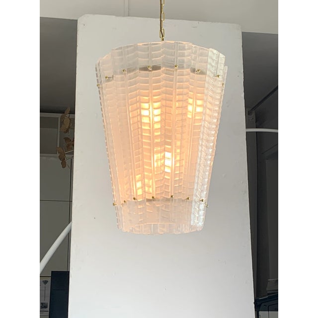 Murano Italian Style Murano Glass Sputnik Chandelier Lantern For Sale - Image 4 of 12