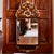A striking crested Scandinavian Rococo mirror, likely Danish, with a cartouche form crest filled with gilded rocaille...