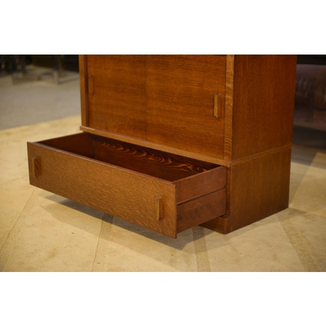 Vintage Oak Secretaire, 1980s For Sale - Image 13 of 15