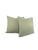 From Kravet Fabrics is Check Out in the color Poolside. This pillow feathers a check plaid pattern with colors of orange...