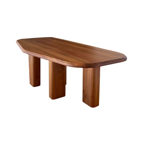 Our solid beech tree dining table, featuring bold rectangular column legs for a striking yet sophisticated design. Crafted...