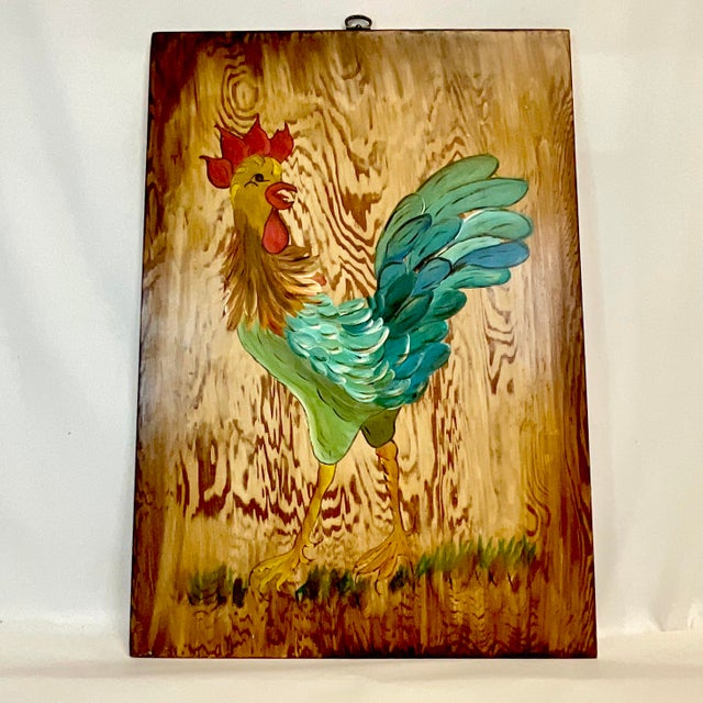 Who would think of a gorgeous Turquoise and Teal color palette for a painting of a chicken but here we have it and it’s...