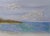 Ocean Seascape Painting "Toes in the Sand" Acrylic Mixed Media on Canvas 14"x11" For Sale - Image 4 of 7