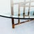 1980s McGuire Attributed Coastal Modern Bamboo & Laced Rawhide Racetrack Dining Table For Sale - Image 11 of 15