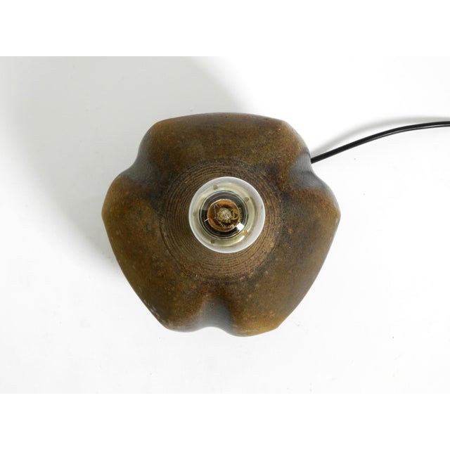 Ceramic Table Lamp with Fabric Shade, 1960s For Sale - Image 12 of 18