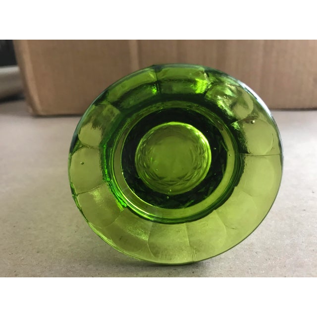 1940s Vintage “Rainbow” Hand Blown Vase For Sale - Image 5 of 6