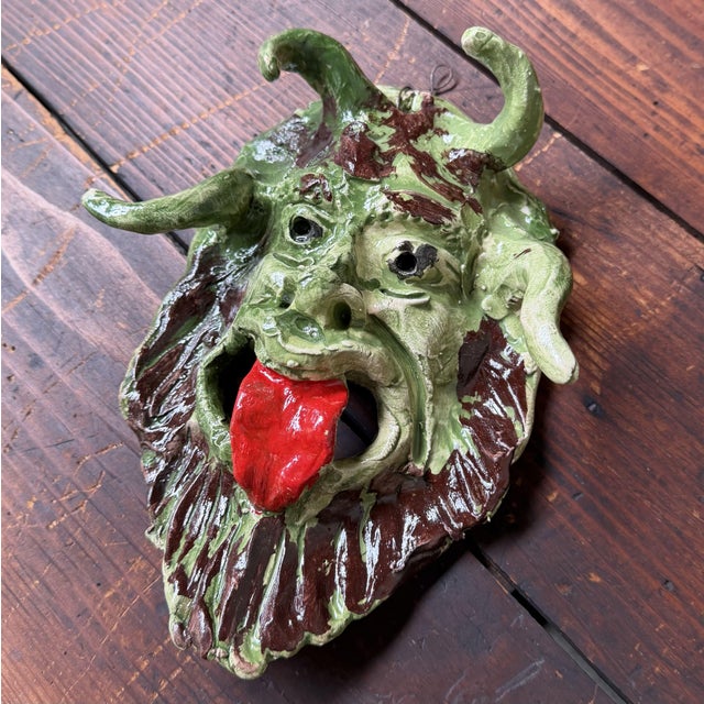 Early 21st Century Apotropaic Ceramic Mask by Gennaro Condurso, Seminara, Italy, 2010s For Sale - Image 5 of 10